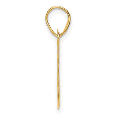 14k Polished Number 83 Pendant