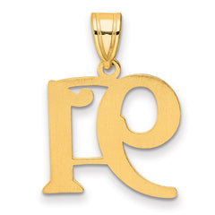 14k Polished Number 91 Pendant