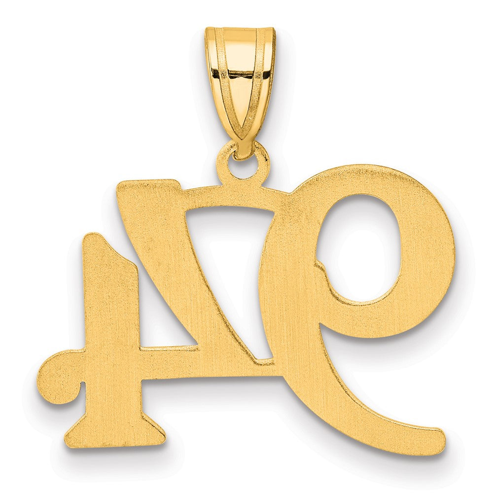 14k Polished Number 94 Pendant