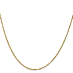 14K 30 inch 1.55mm Semi-Solid Wheat with Lobster Clasp Chain