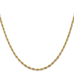 14K 26 inch 2.8mm Semi Solid Rope with Lobster Clasp Chain