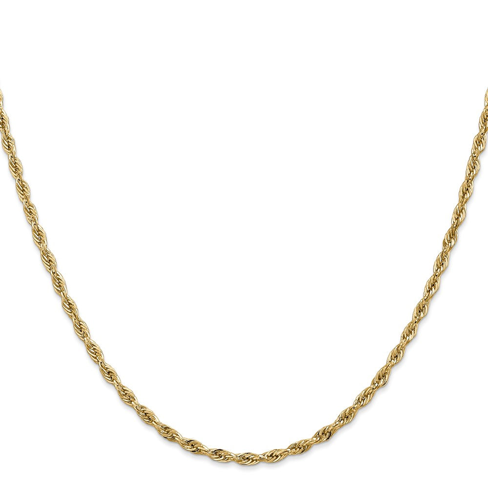 14K 20 inch 2.8mm Semi Solid Rope with Lobster Clasp Chain