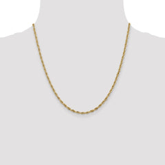 14K 20 inch 2.8mm Semi Solid Rope with Lobster Clasp Chain