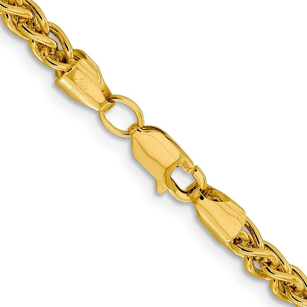 14K 18 inch 4.15mm Semi-Solid Wheat with Lobster Clasp Chain