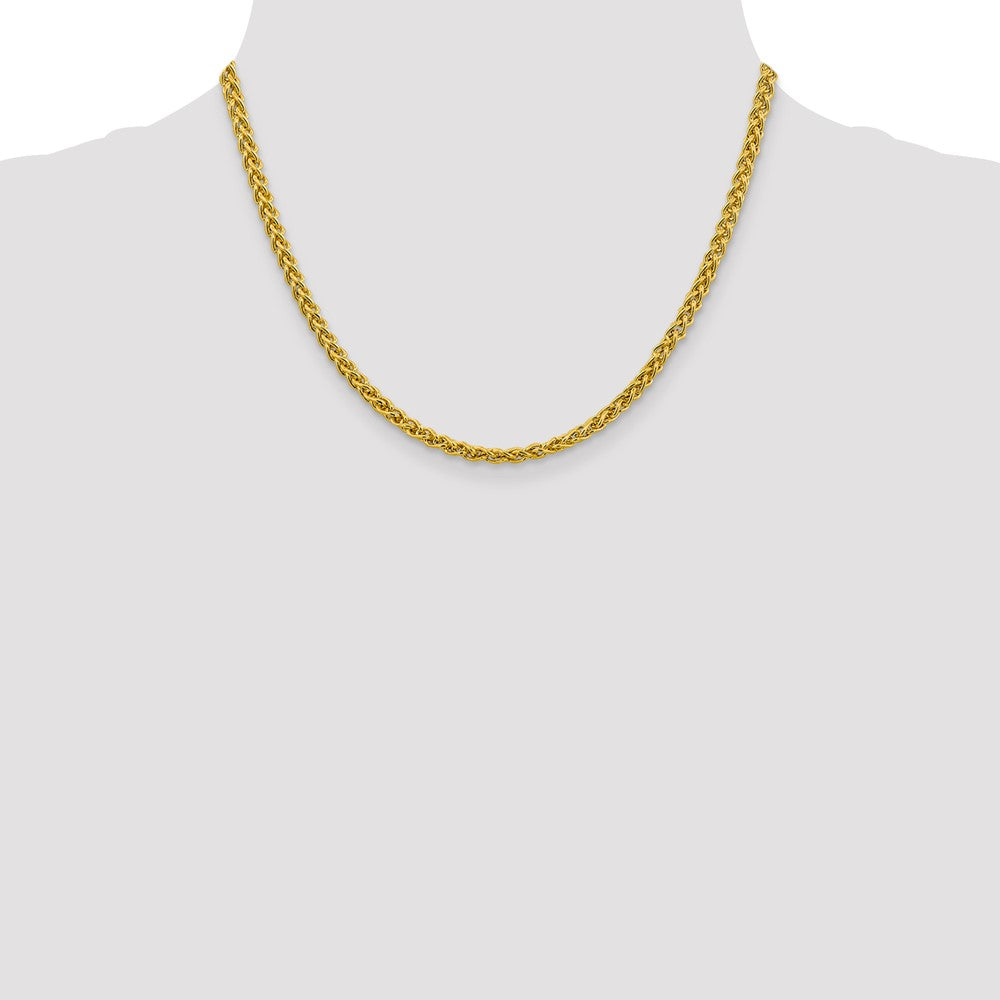 14K 18 inch 4.15mm Semi-Solid Wheat with Lobster Clasp Chain