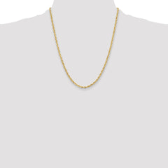 14ky 3.5mm Semi-Solid Rope Chain - 4