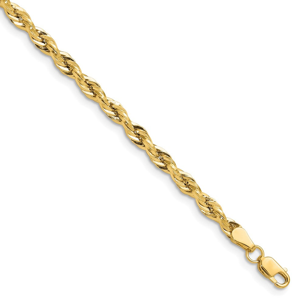 14ky 3.5mm Semi-Solid Rope Chain - 7