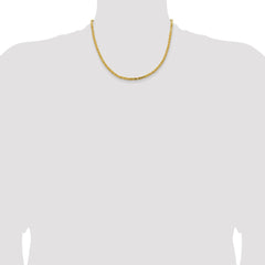 14K 18 inch 3.25mm Byzantine with Lobster Clasp Chain