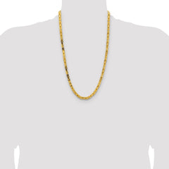 14K 26 inch 5.25mm Byzantine with Lobster Clasp Chain