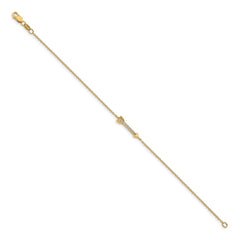 14k Complete 1/20 carat Diamond Arrow Bracelet