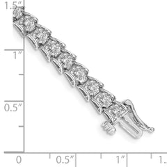 14k White Gold Diamond Fancy Bracelet