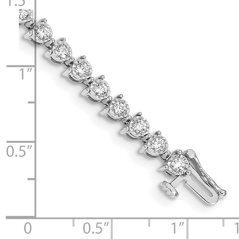 14k White Gold Diamond Bracelet