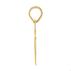 14k Polished Block Number 56 Pendant