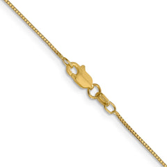 14K 30 inch .7mm Box with Lobster Clasp Chain