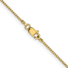 14K 30 inch .95mm Box with Lobster Clasp Chain