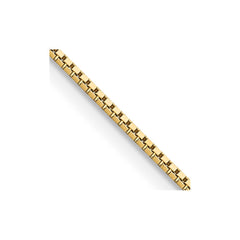 14K 22 inch .95mm Box with Lobster Clasp Chain