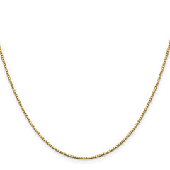 14K 30 inch 1.05mm Box with Lobster Clasp Chain