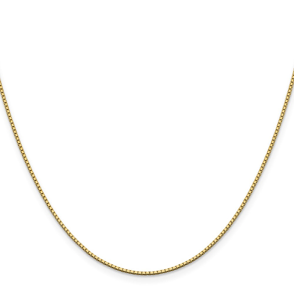 14K 28 inch 1.05mm Box with Lobster Clasp Chain