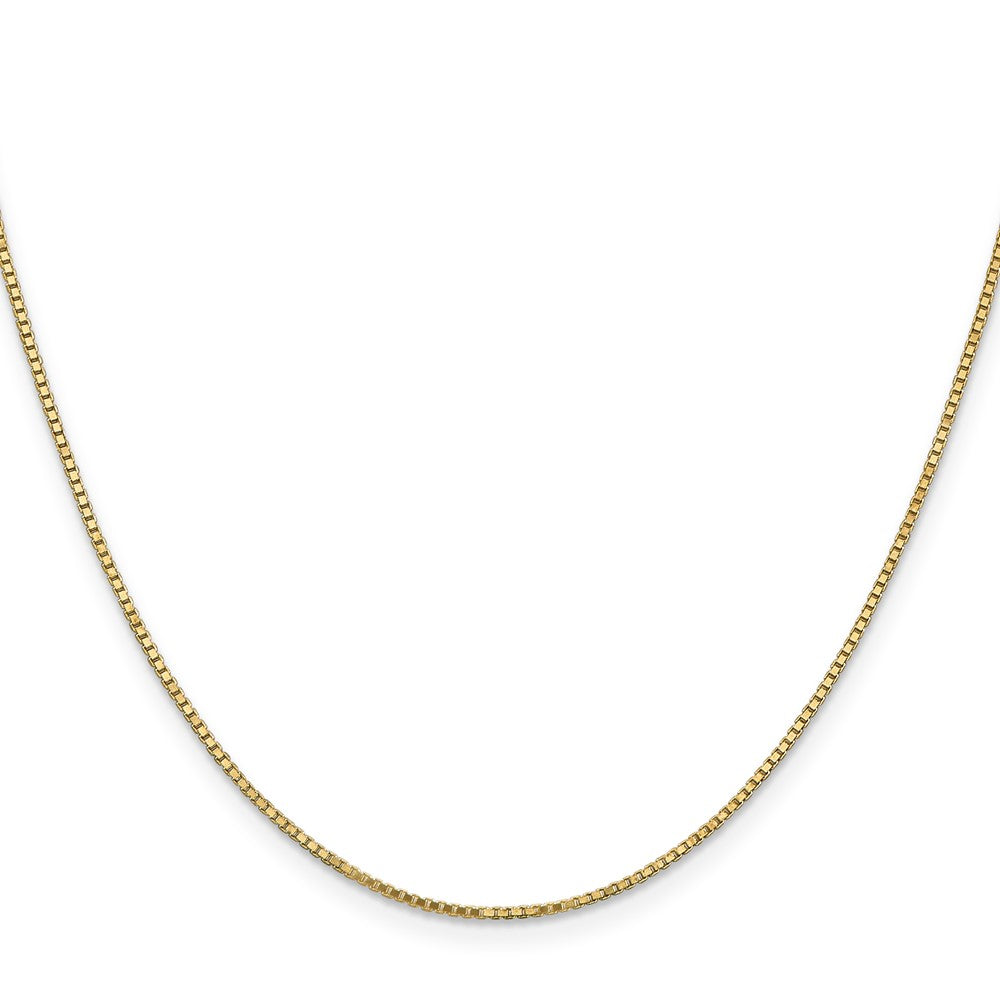 14K 18 inch 1.1mm Box with Lobster Clasp Chain