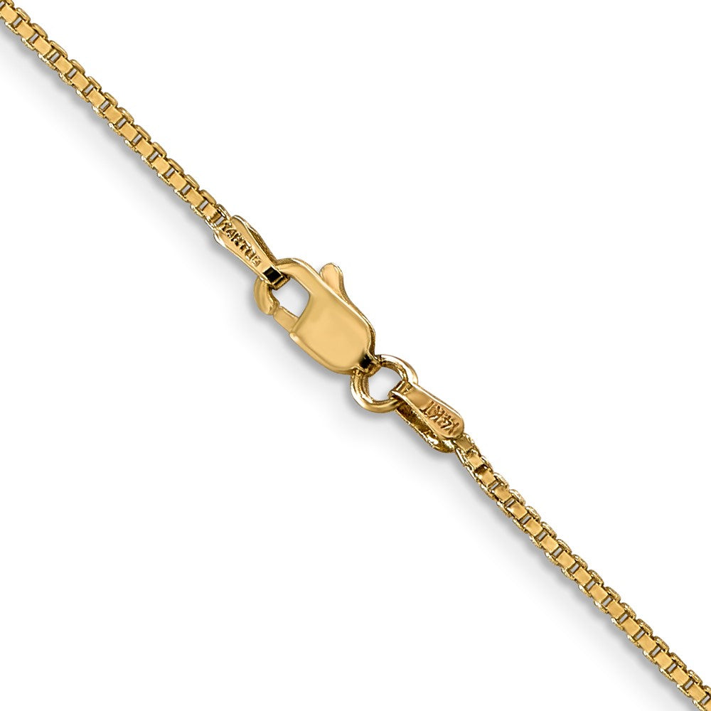 14K 26 inch 1.1mm Box with Lobster Clasp Chain