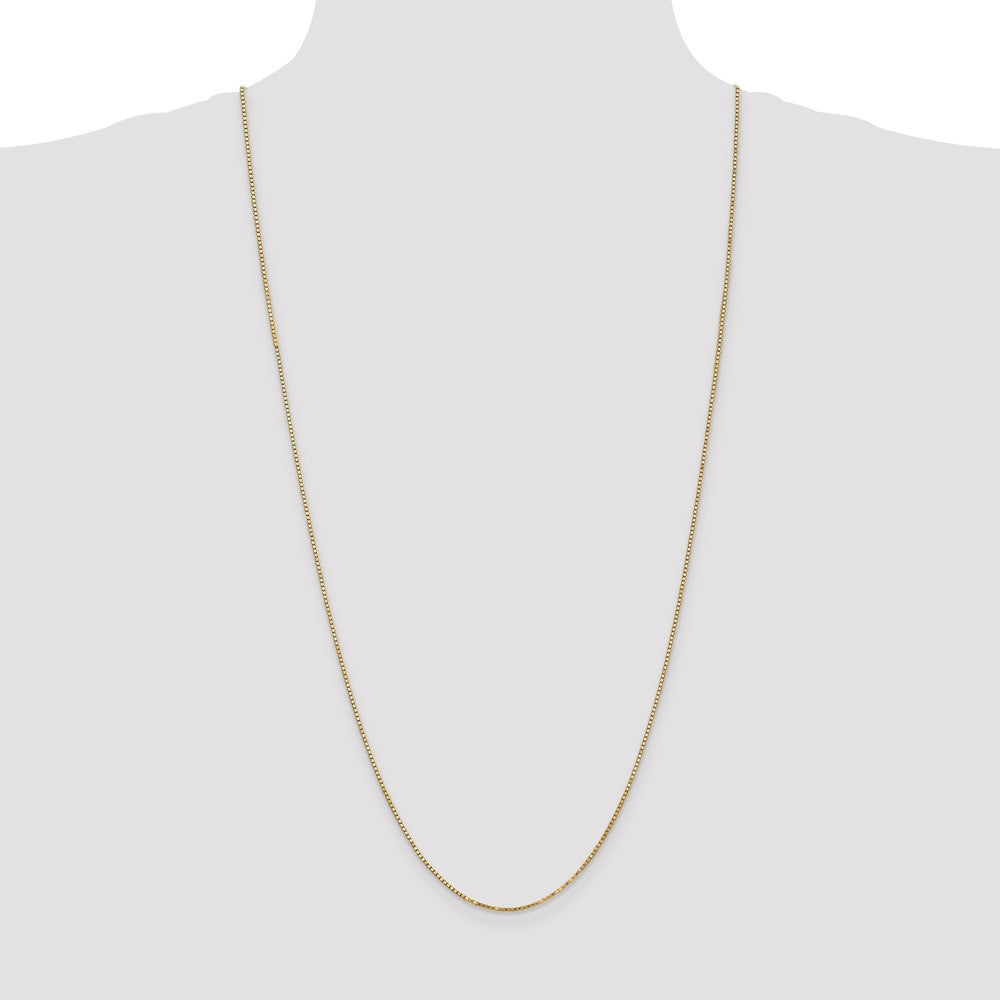 14K 30 inch 1.4mm Box with Lobster Clasp Chain