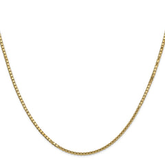 14K 20 inch 1.5mm Box with Lobster Clasp Chain