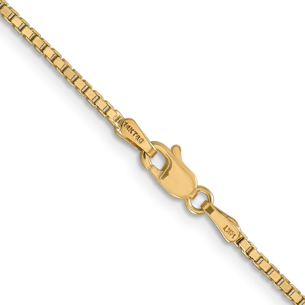 14K 22 inch 1.5mm Box with Lobster Clasp Chain