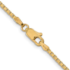14K 28 inch 1.9mm Box with Lobster Clasp Chain