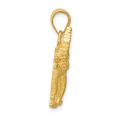 14k Elephant Pendant - 2