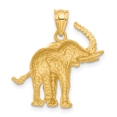 14k Elephant Pendant - 2