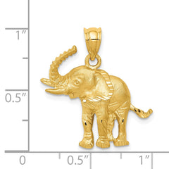 14k Elephant Pendant - 2