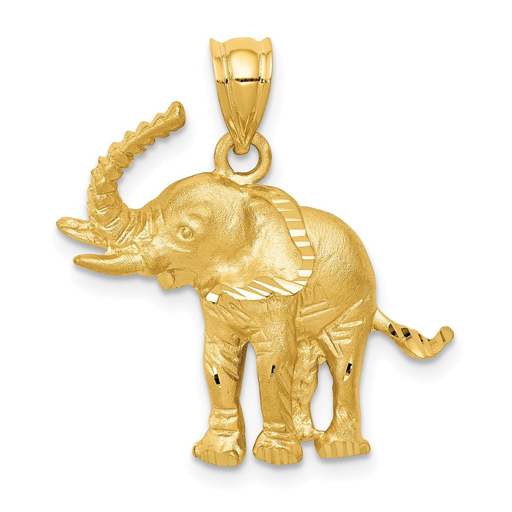 14k Elephant Pendant - 2