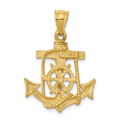 14k Mariners Cross Pendant - 6