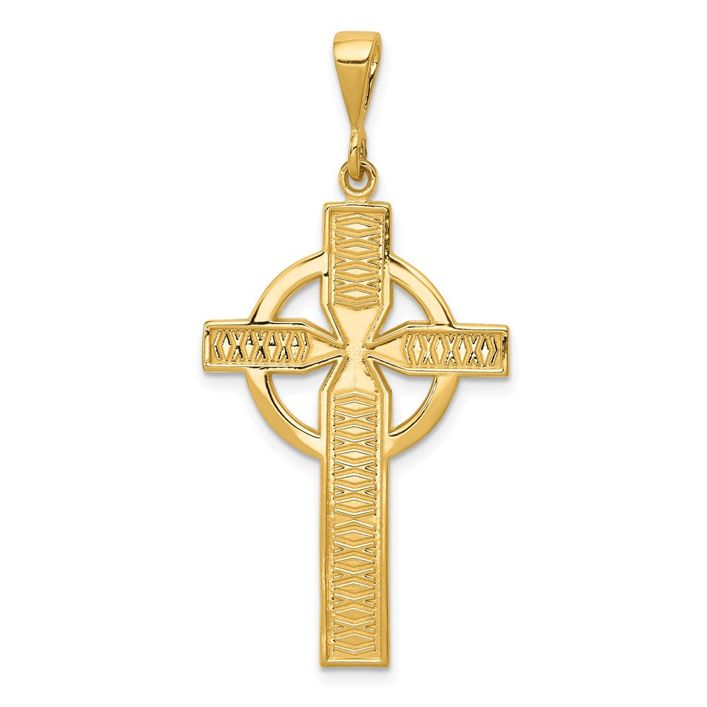 14k Celtic Cross Pendant - 4