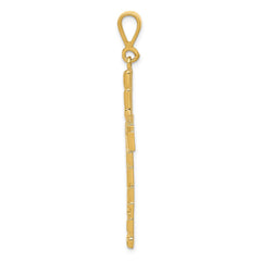 14k Nugget Style Cross Pendant - 2
