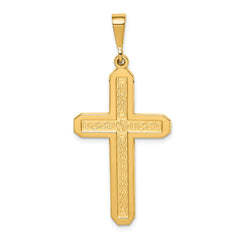 14k Cross Pendant - 3