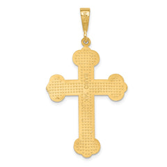 14k Budded Cross Pendant - 2