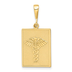 14k Caduceus Pendant - 2