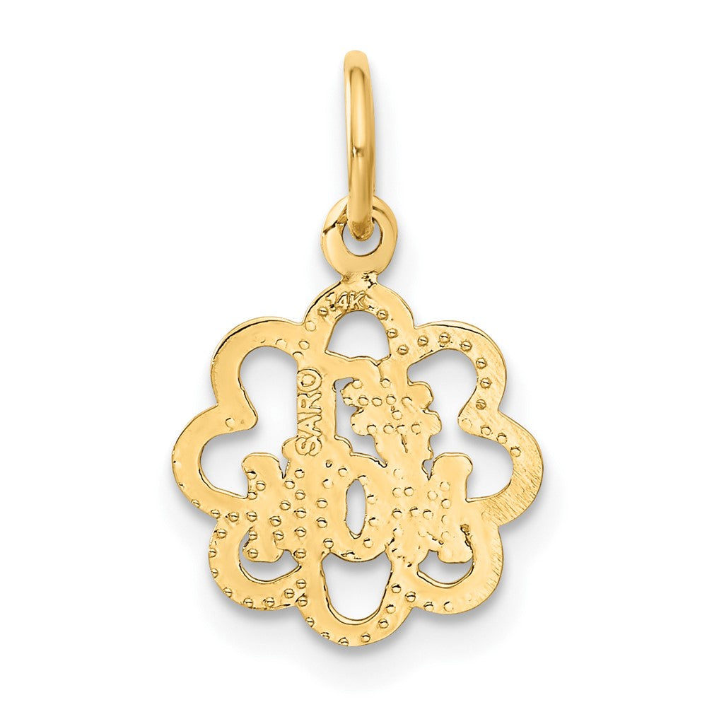 14k #1 MOM Charm