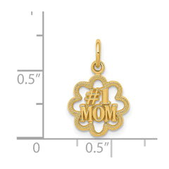 14k #1 MOM Charm