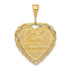 14k Reversible FOR A SPECIAL GRANDMA Pendant