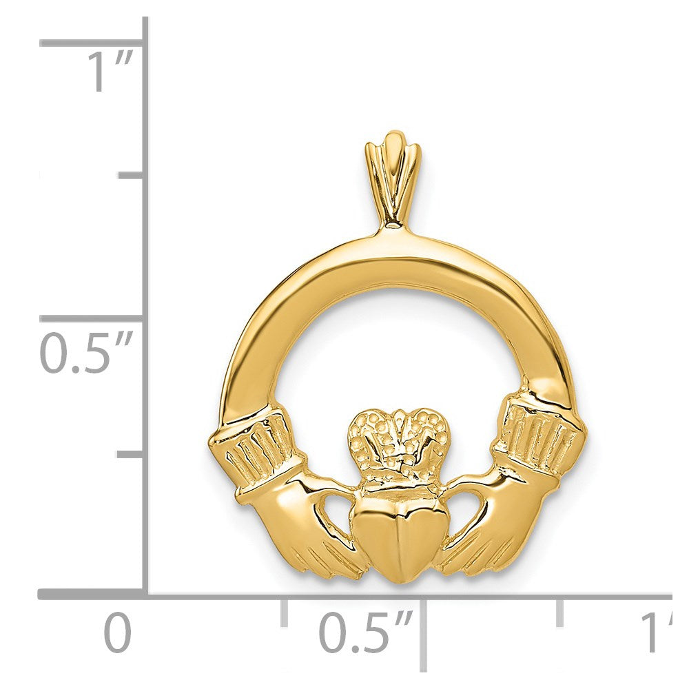 14k Claddagh Pendant - 2