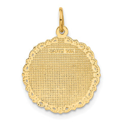 14k RN Registered Nurse Disc Charm - 3