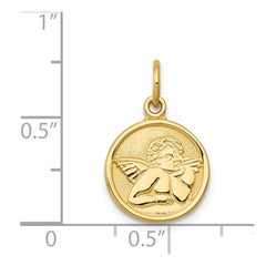 14k Polished Angel Charm