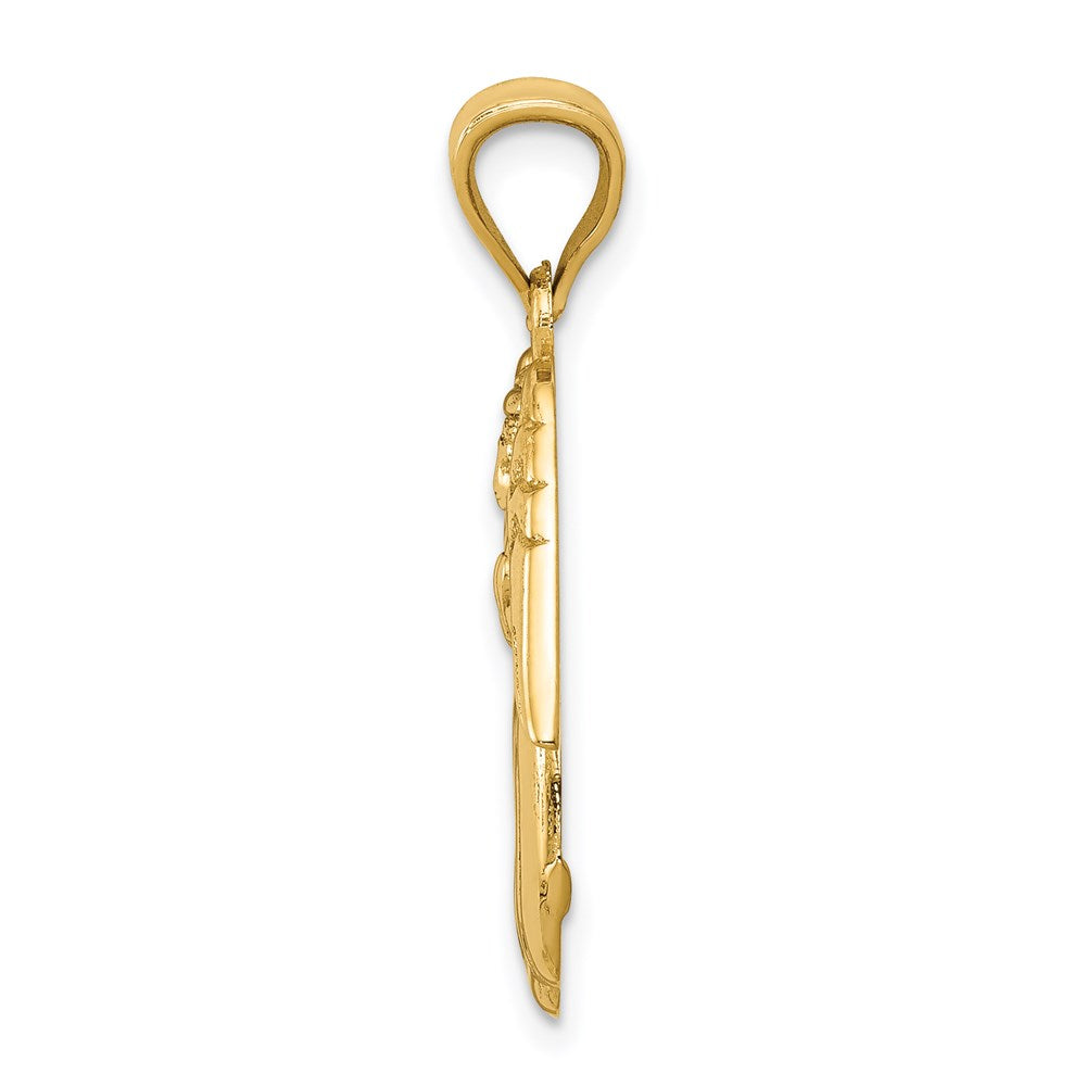 14k Polished Angel Charm - 2