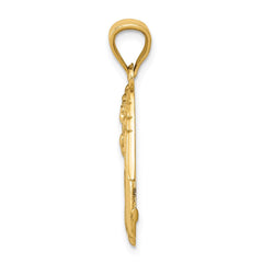 14k Polished Angel Charm - 2