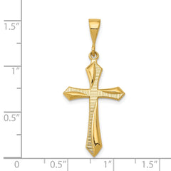 14k Passion Cross Pendant - 2