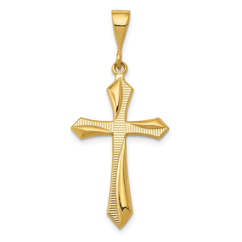 14k Passion Cross Pendant - 2