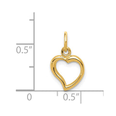 14K Polished Heart Pendant - 3