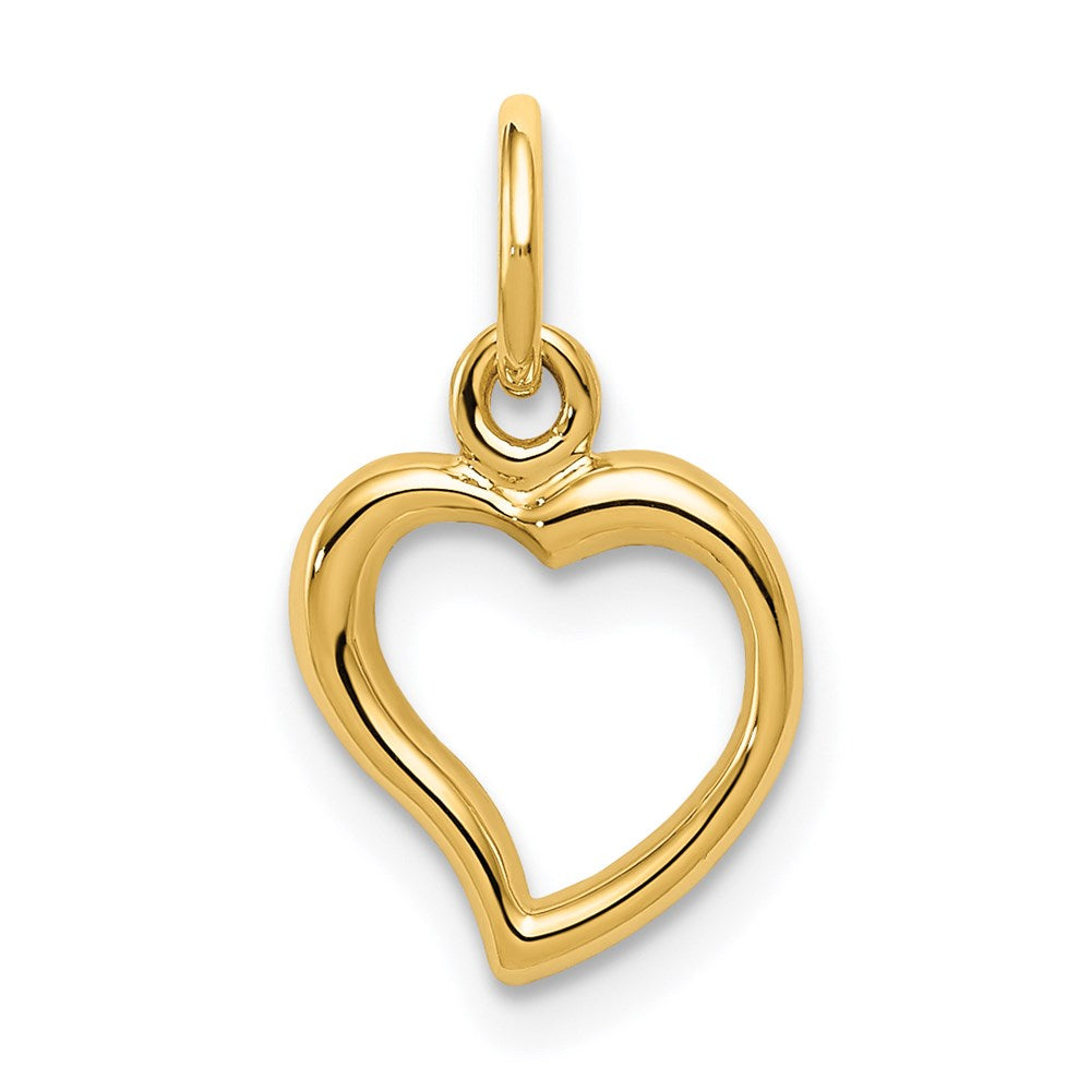 14K Polished Heart Pendant - 3